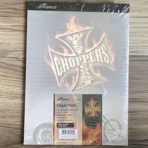 West Coast Choppers Legal Pads Note Paper Pad Legalpad Wide Ruled